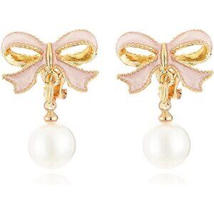 Bowknot Earrings | Resin & 925 Sterling Silver | Dainty Gift for Women